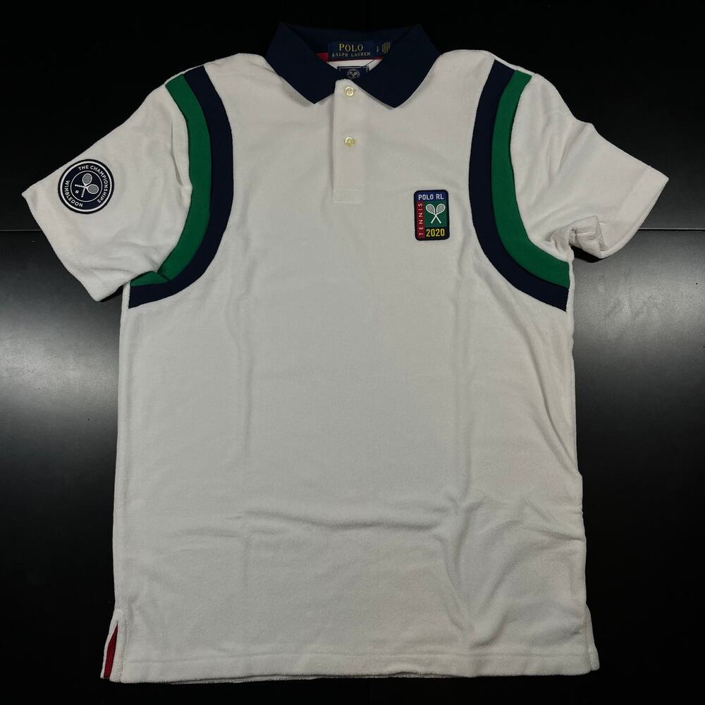 Polo Ralph Lauren Shirt Mens Size S 2020 Wimbledon Tennis Terry Cloth New
